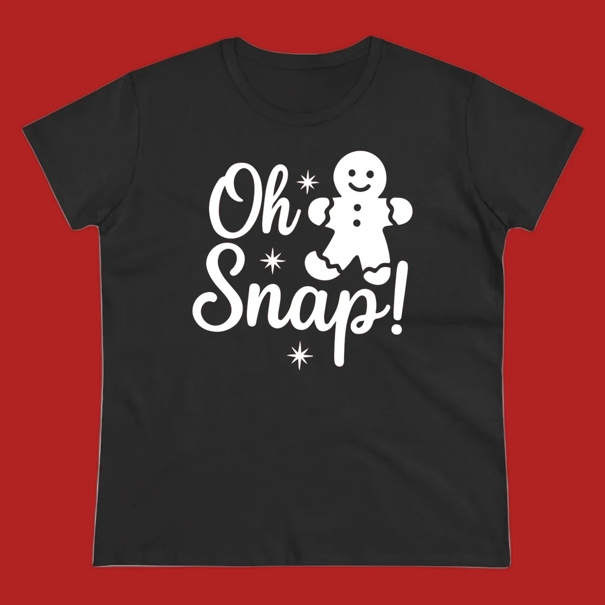 Oh Snap gingerbread man holiday graphic