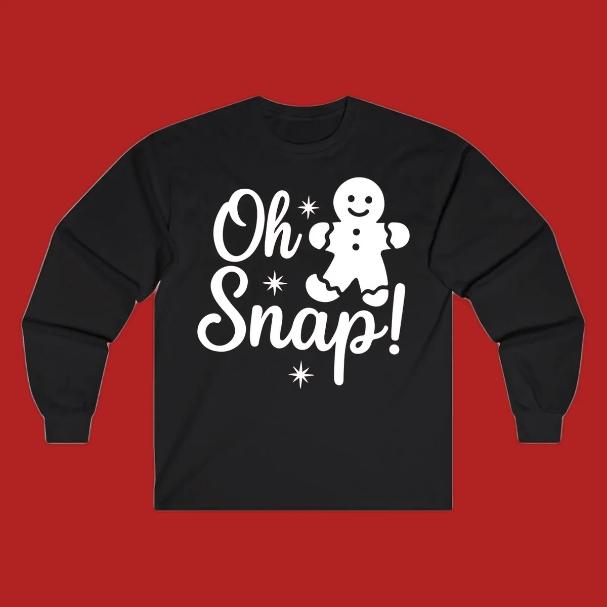 Oh Snap gingerbread man holiday graphic