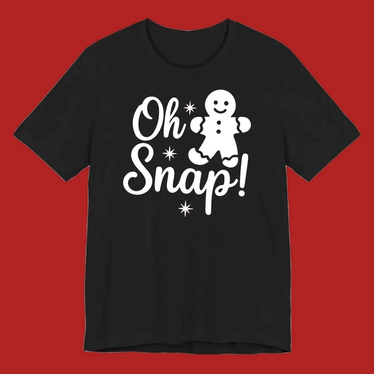 Oh Snap gingerbread man holiday graphic