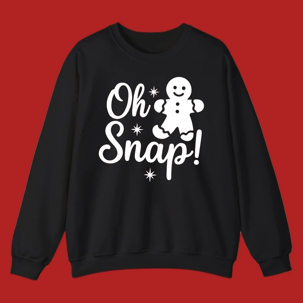 Oh Snap gingerbread man holiday graphic