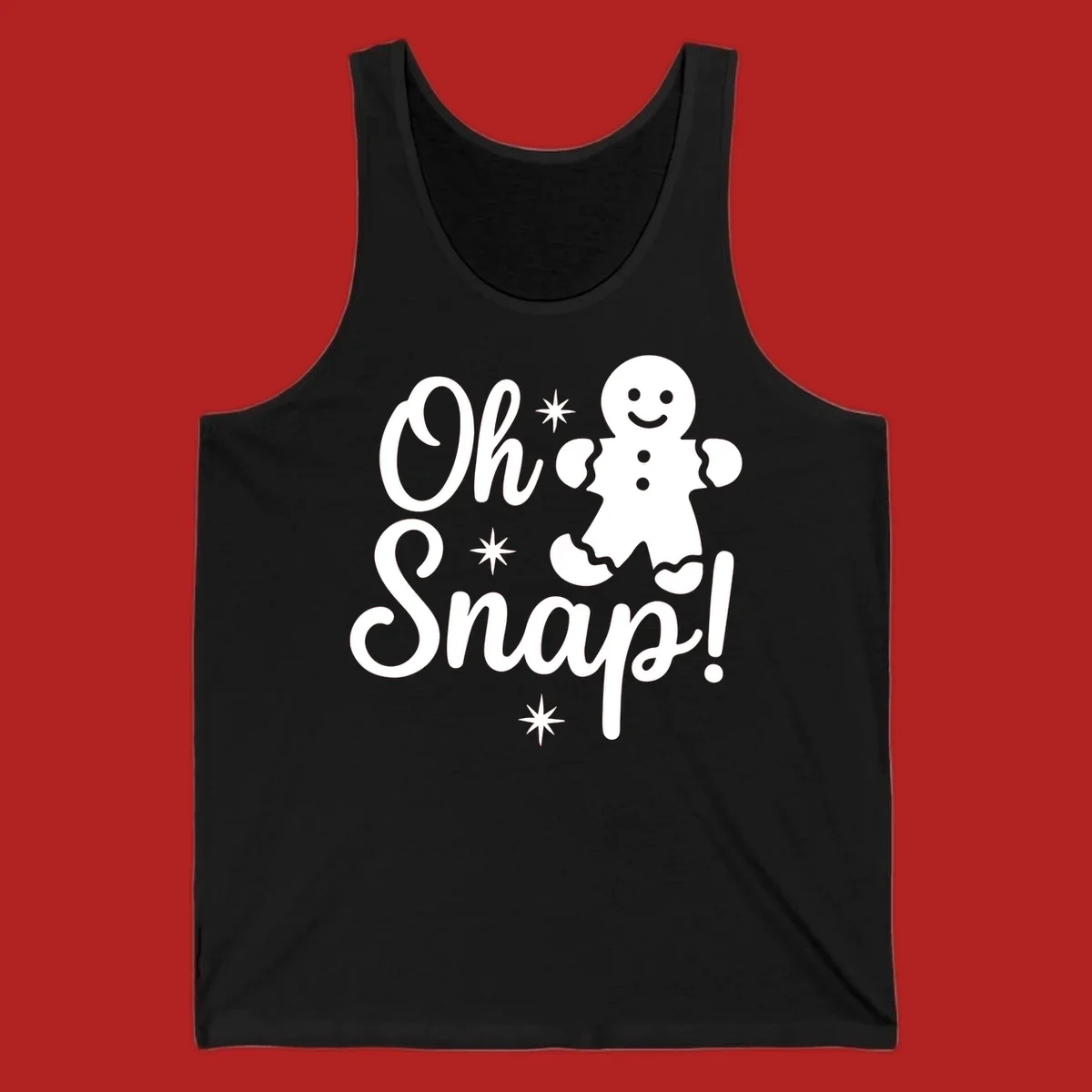 Oh Snap gingerbread man holiday graphic