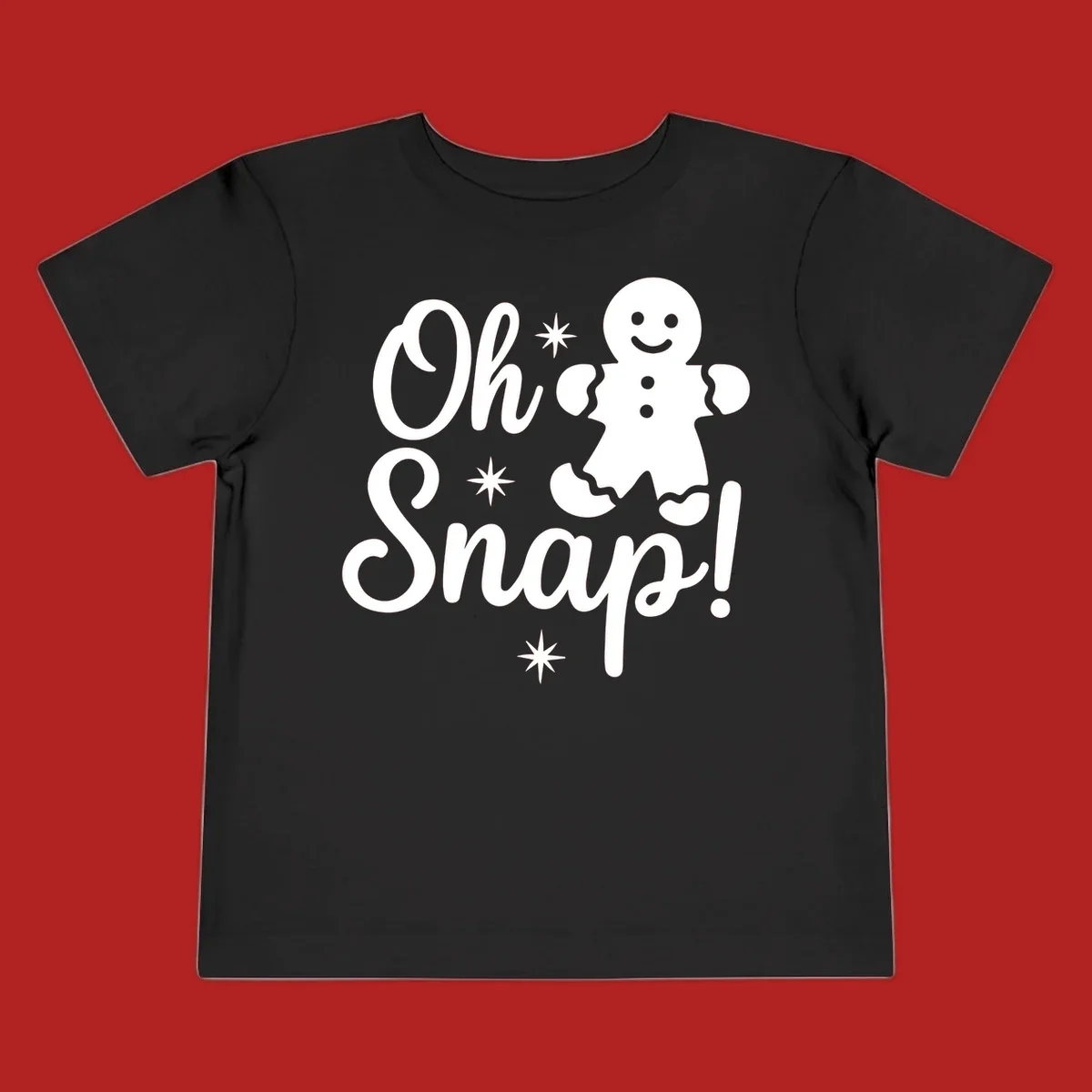 Oh Snap gingerbread man holiday graphic
