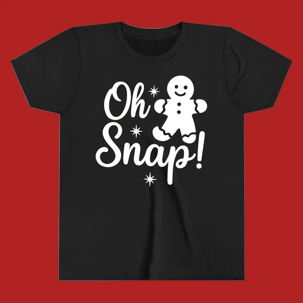 Oh Snap gingerbread man holiday graphic
