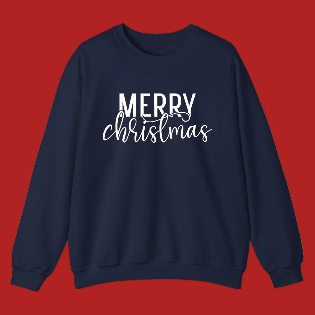 Merry Christmas in bold and script typography.