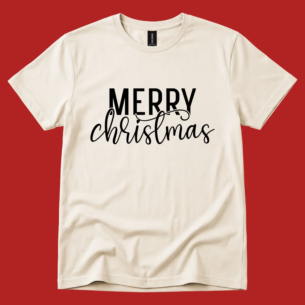 Merry Christmas in bold and script typography.