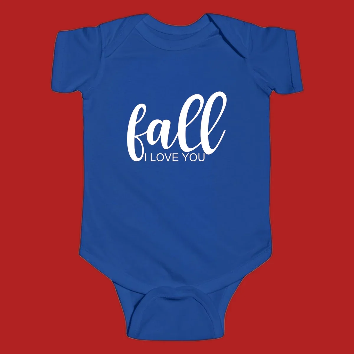 Fall I Love You script and text design on a black background.