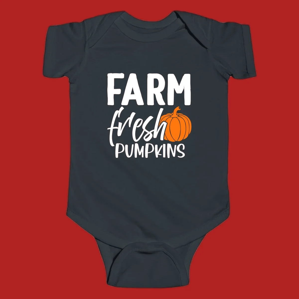 Farm fresh pumpkins text with illustration. Primary keyword root: farm-fresh-pumpkin.