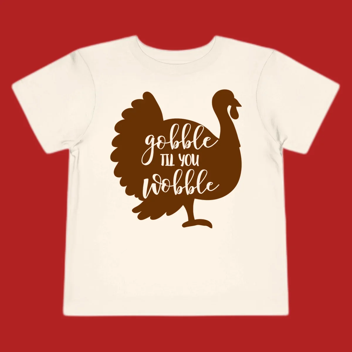 Gobble til you wobble turkey thanksgiving graphic