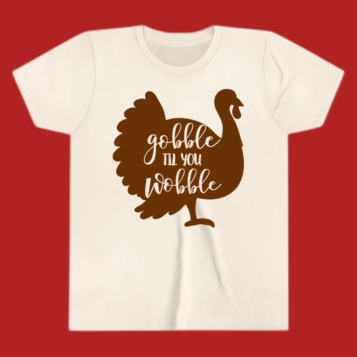 Gobble til you wobble turkey thanksgiving graphic