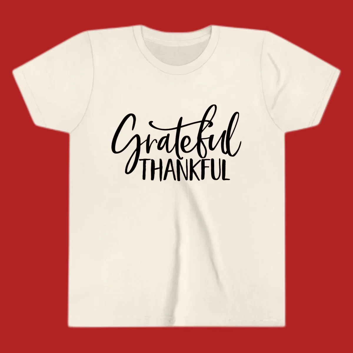 Grateful and Thankful text in white script and block fonts. grateful-thankful-script.