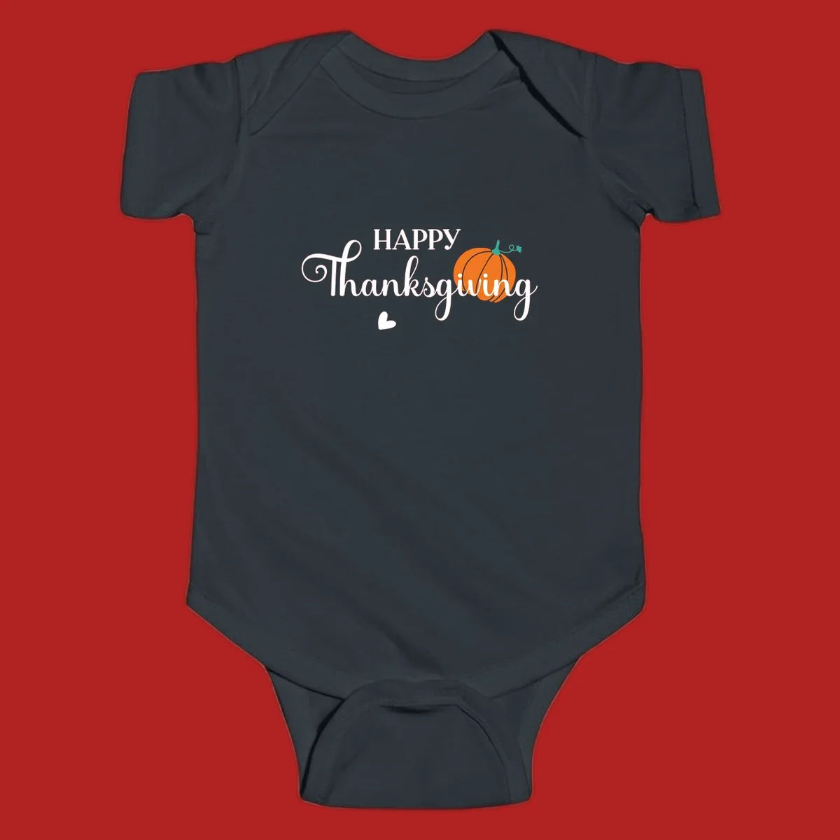 Happy Thanksgiving text with a pumpkin and heart illustration, thanksgiving-pumpkin-script.