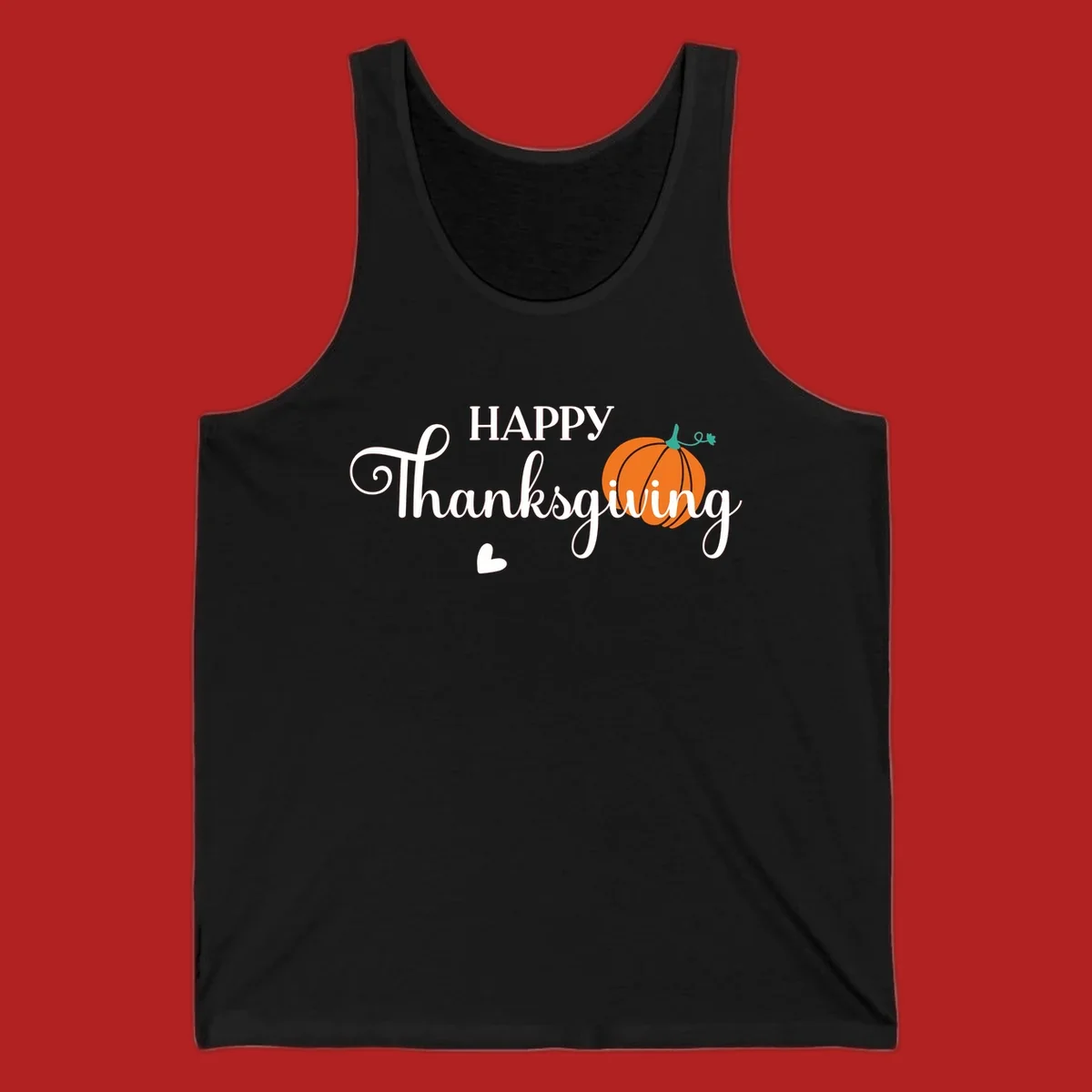 Happy Thanksgiving text with a pumpkin and heart illustration, thanksgiving-pumpkin-script.