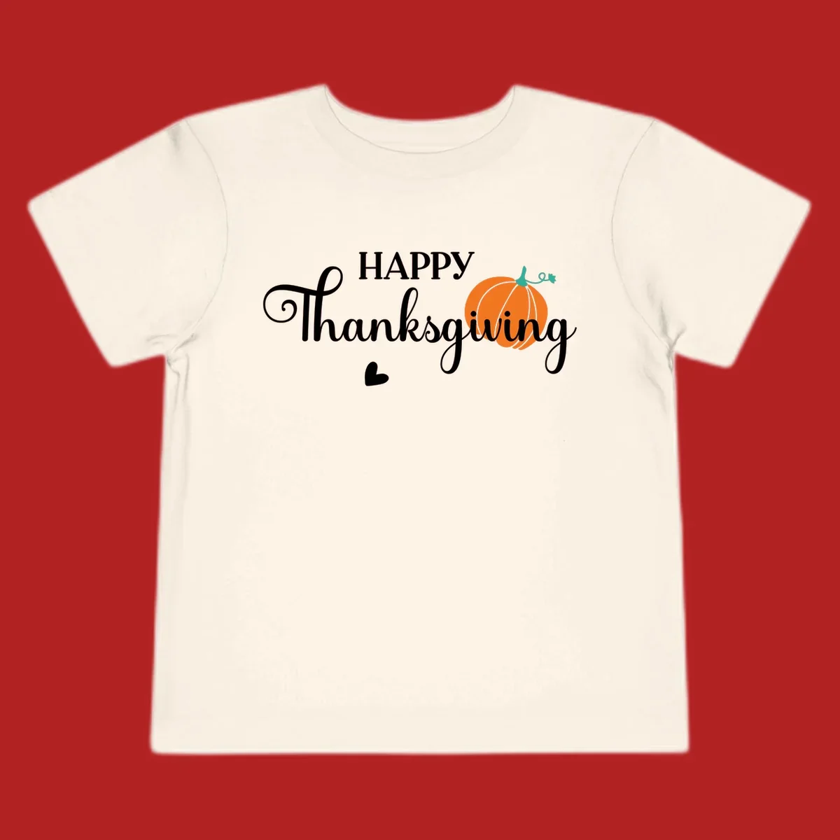 Happy Thanksgiving text with a pumpkin and heart illustration, thanksgiving-pumpkin-script.