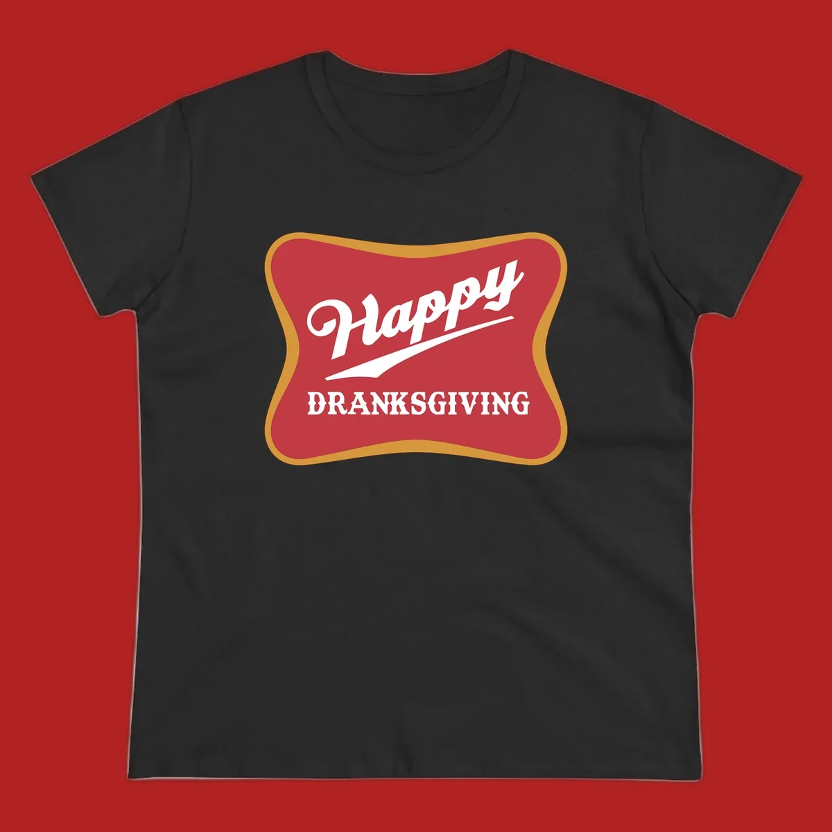 Happy Dranksgiving holiday design with text.