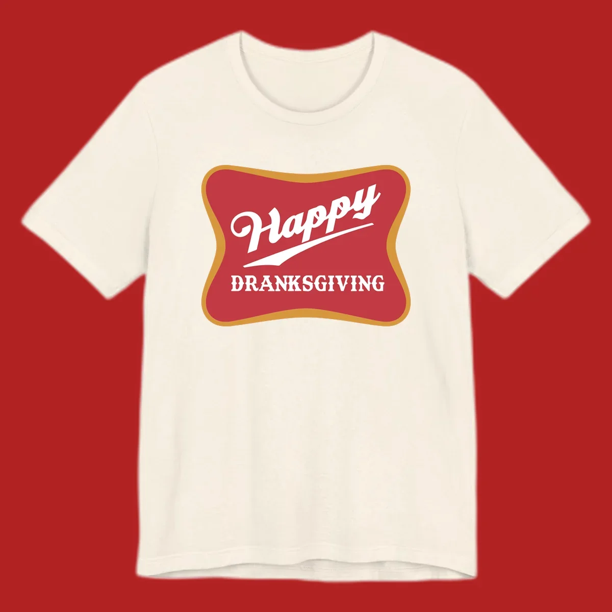 Happy Dranksgiving holiday design with text.