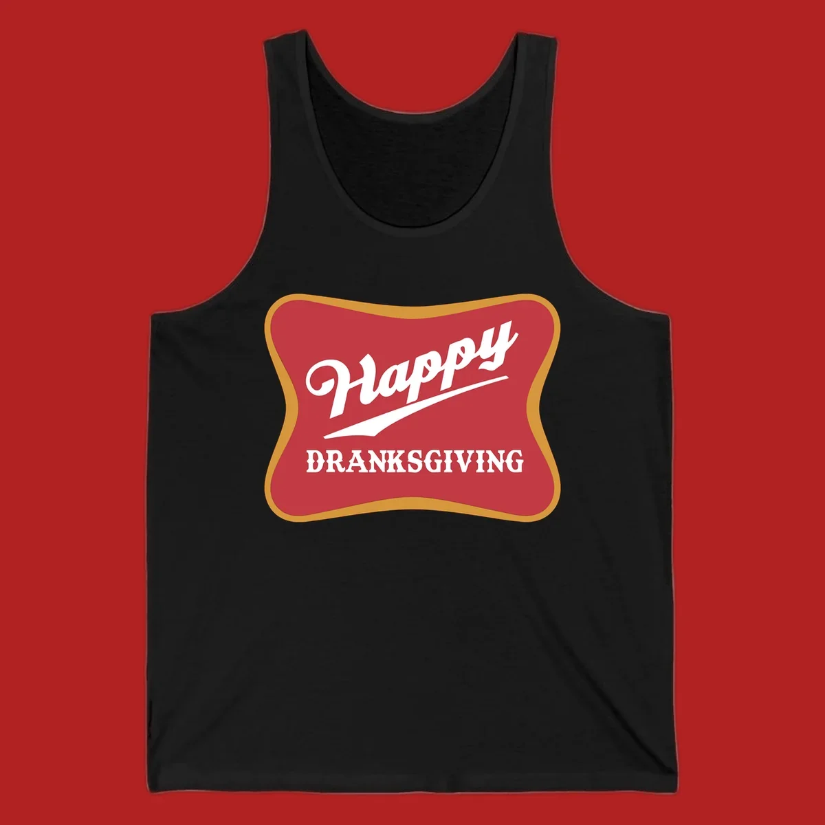 Happy Dranksgiving holiday design with text.