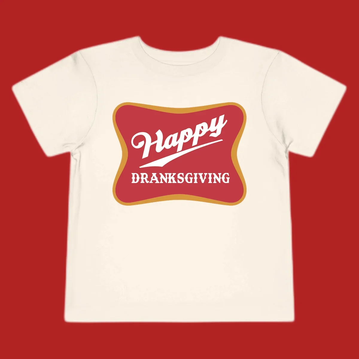 Happy Dranksgiving holiday design with text.