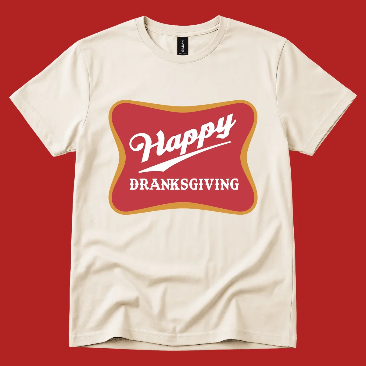 Happy Dranksgiving holiday design with text.
