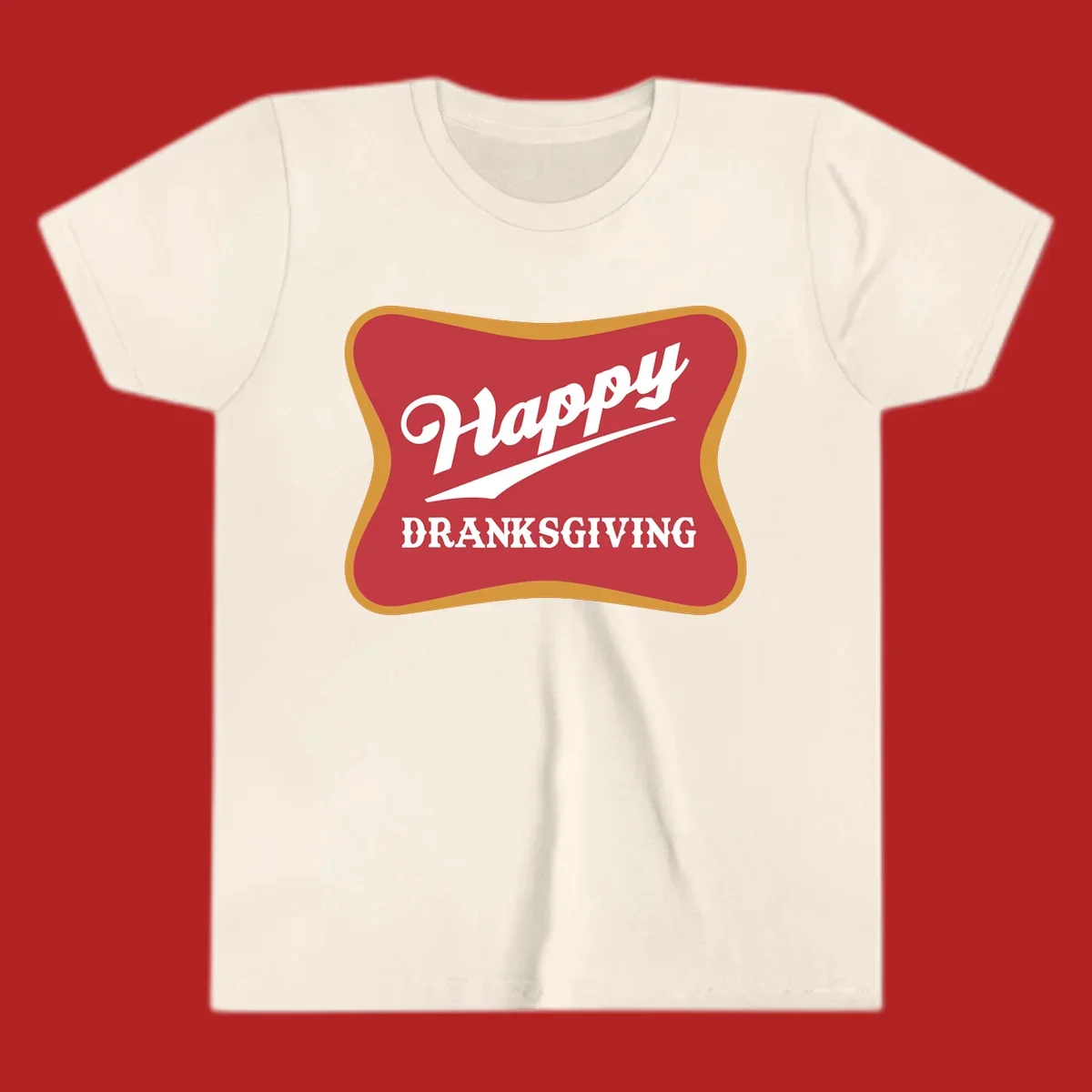 Happy Dranksgiving holiday design with text.