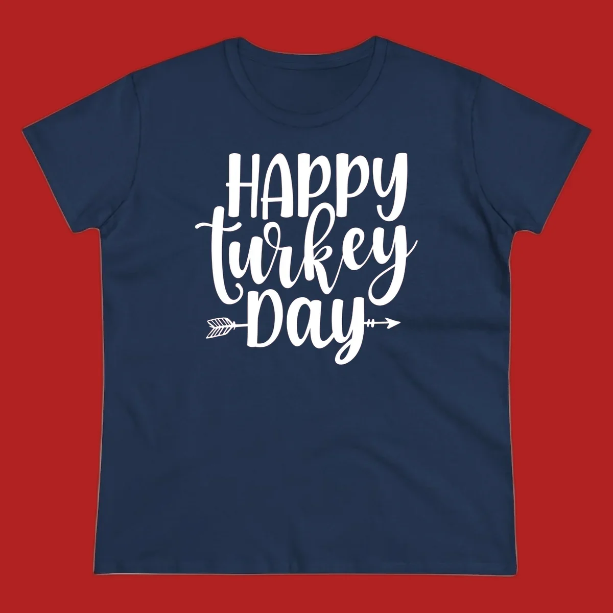 Happy Turkey Day text with arrow graphics, suitable for Thanksgiving.