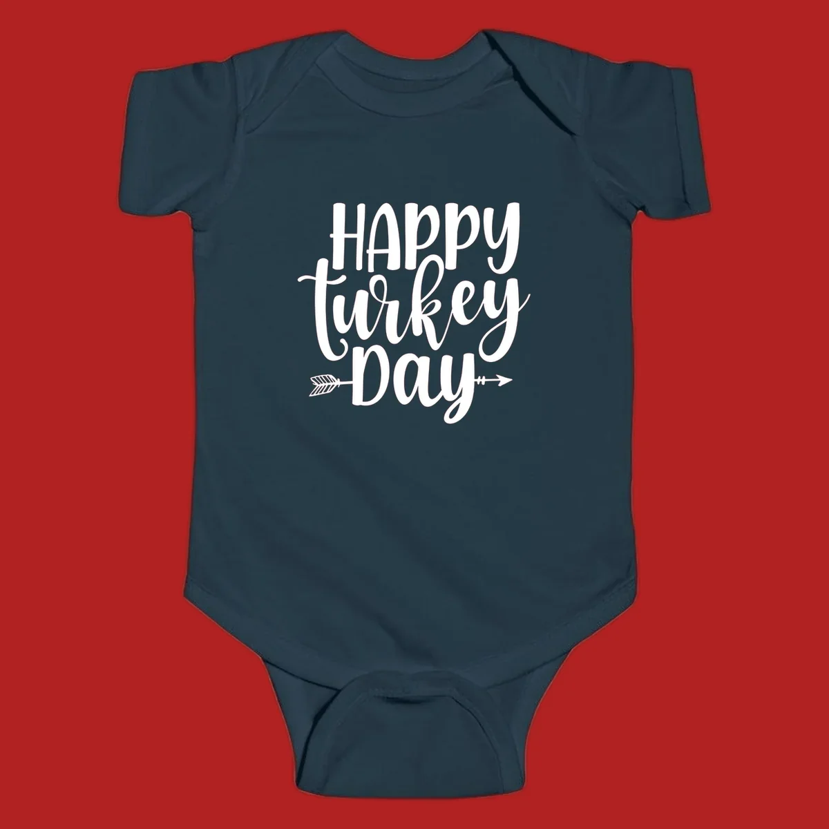 Happy Turkey Day text with arrow graphics, suitable for Thanksgiving.