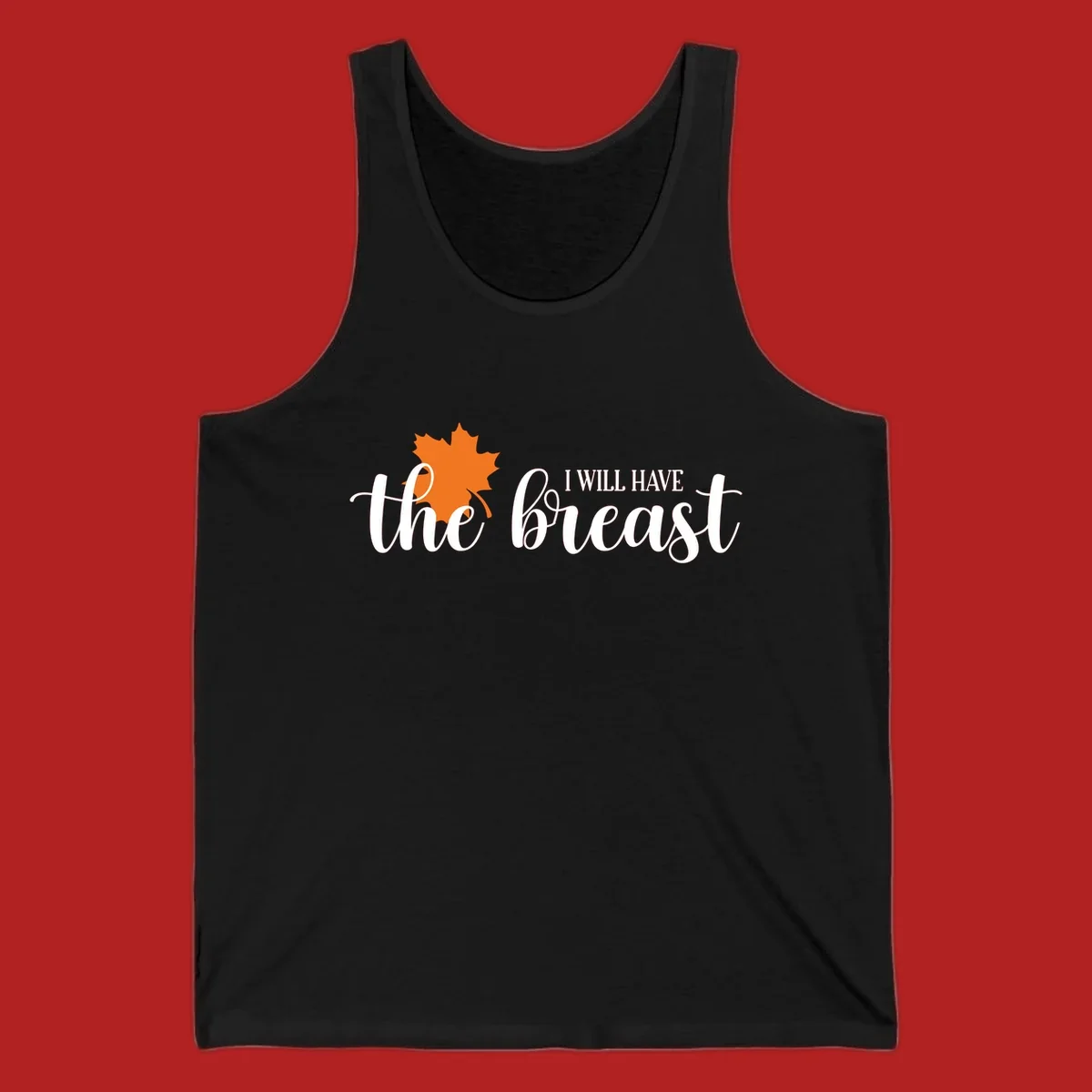 Fall breast cancer awareness maple leaf text design.