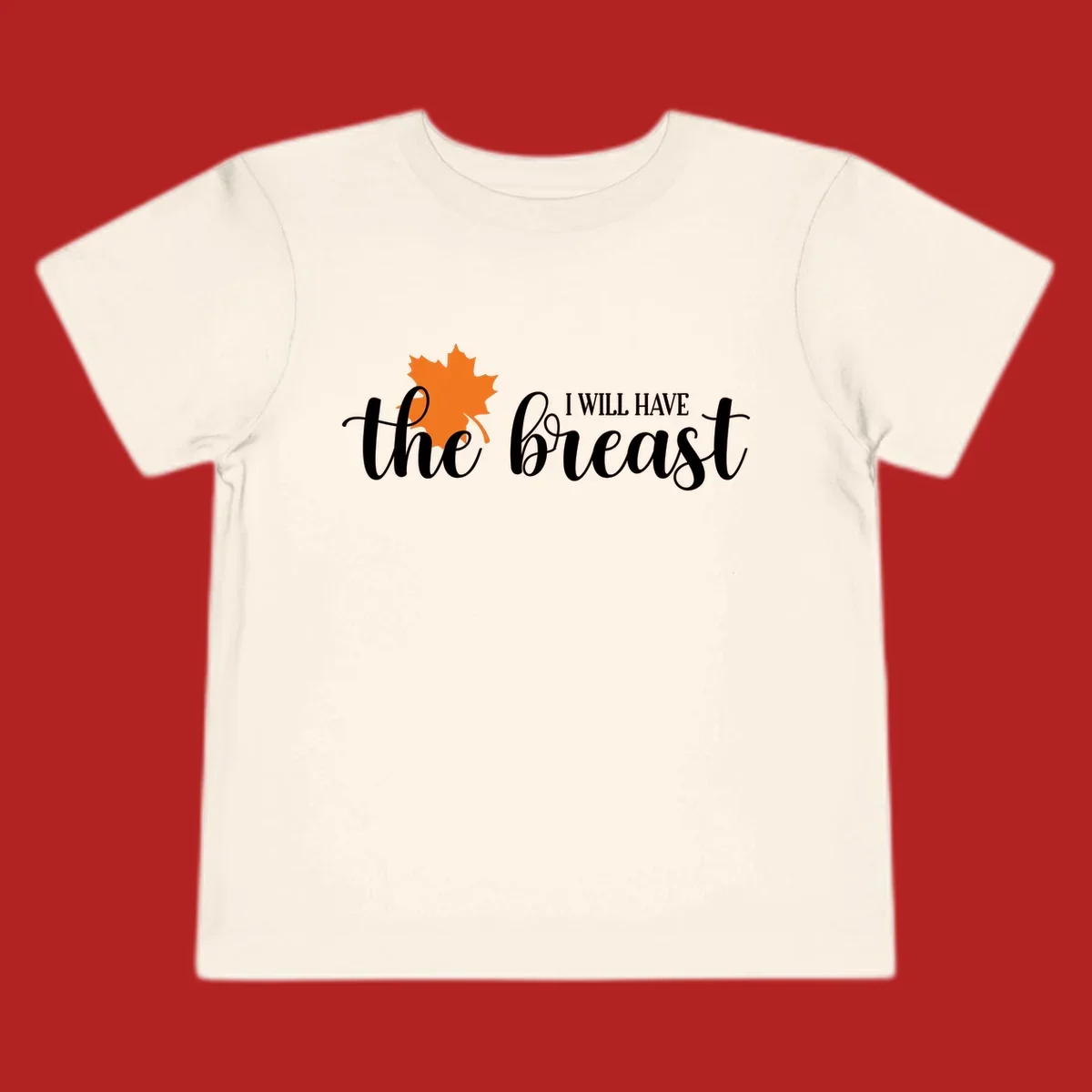 Fall breast cancer awareness maple leaf text design.