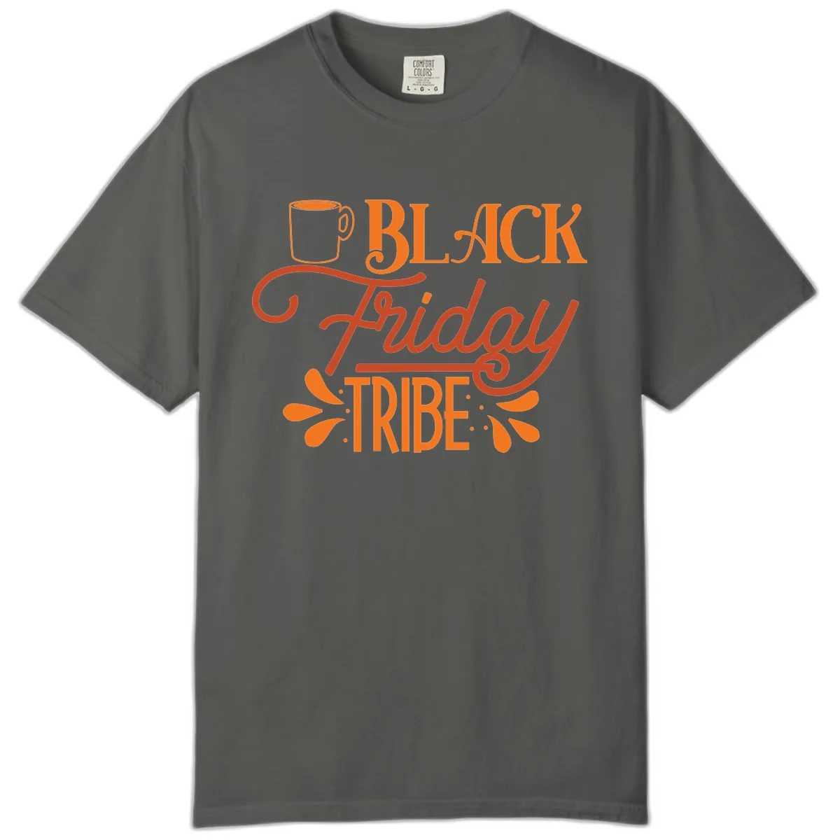 Black Friday Tribe Coffee Mug Design Comfort Color in Pepper