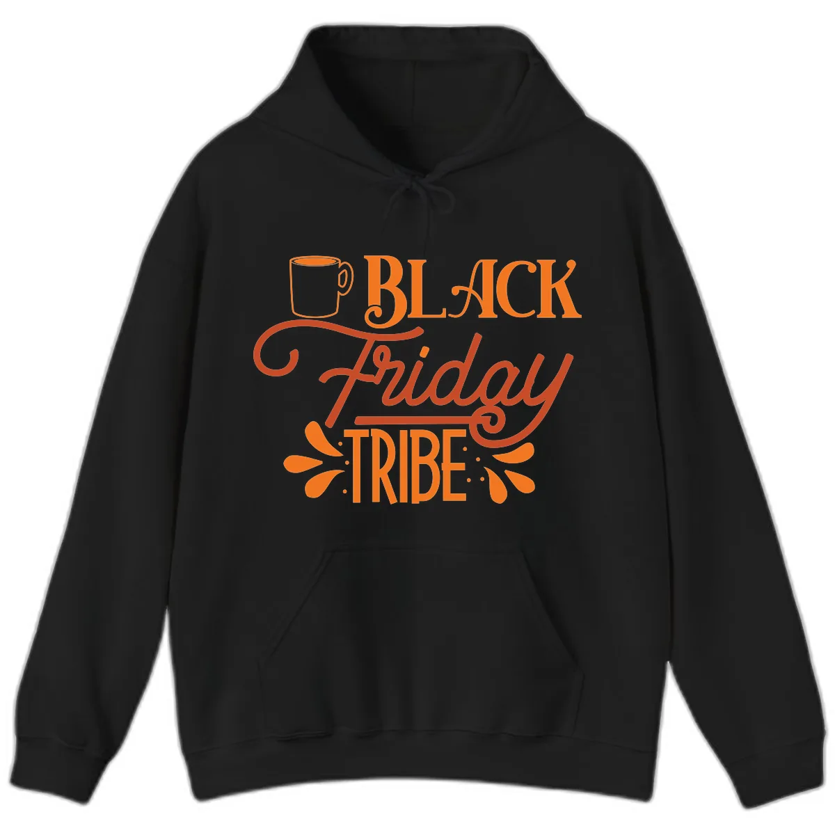 Black Friday Tribe Coffee Mug Design Hoodie in Black