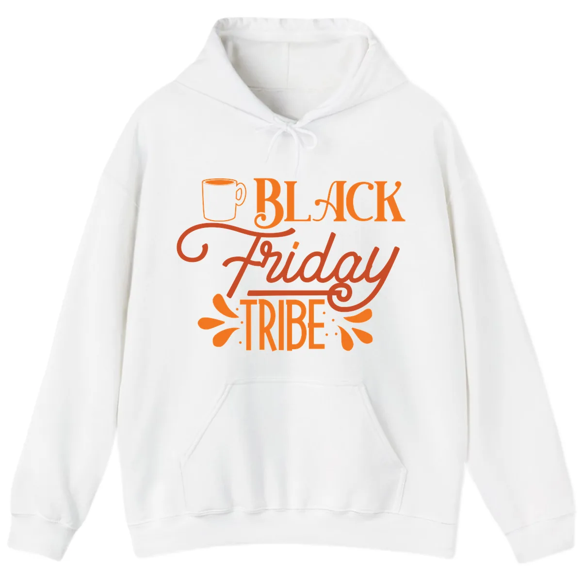 Black Friday Tribe Coffee Mug Design Hoodie in White