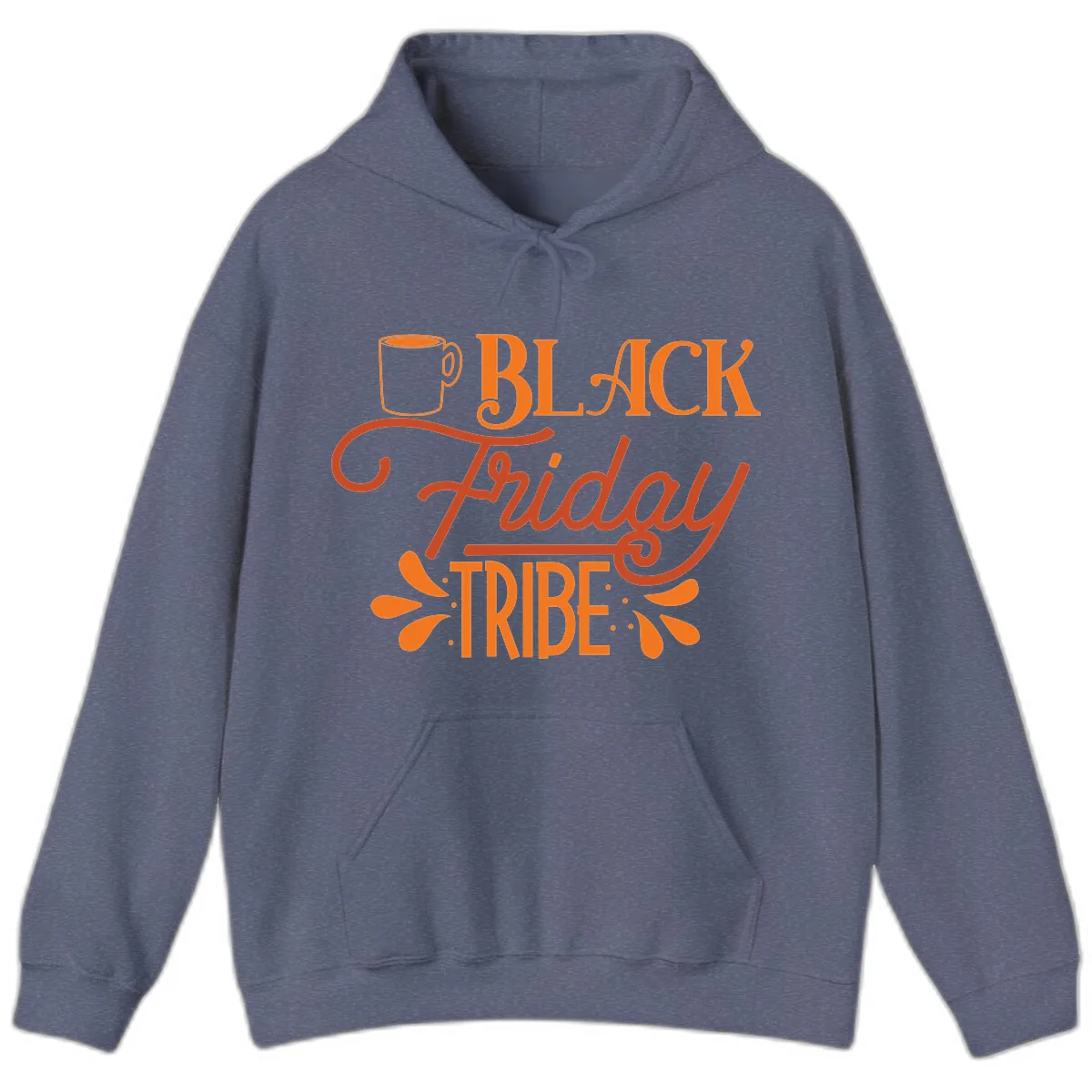 Black Friday Tribe Coffee Mug Design Hoodie in Heather Navy