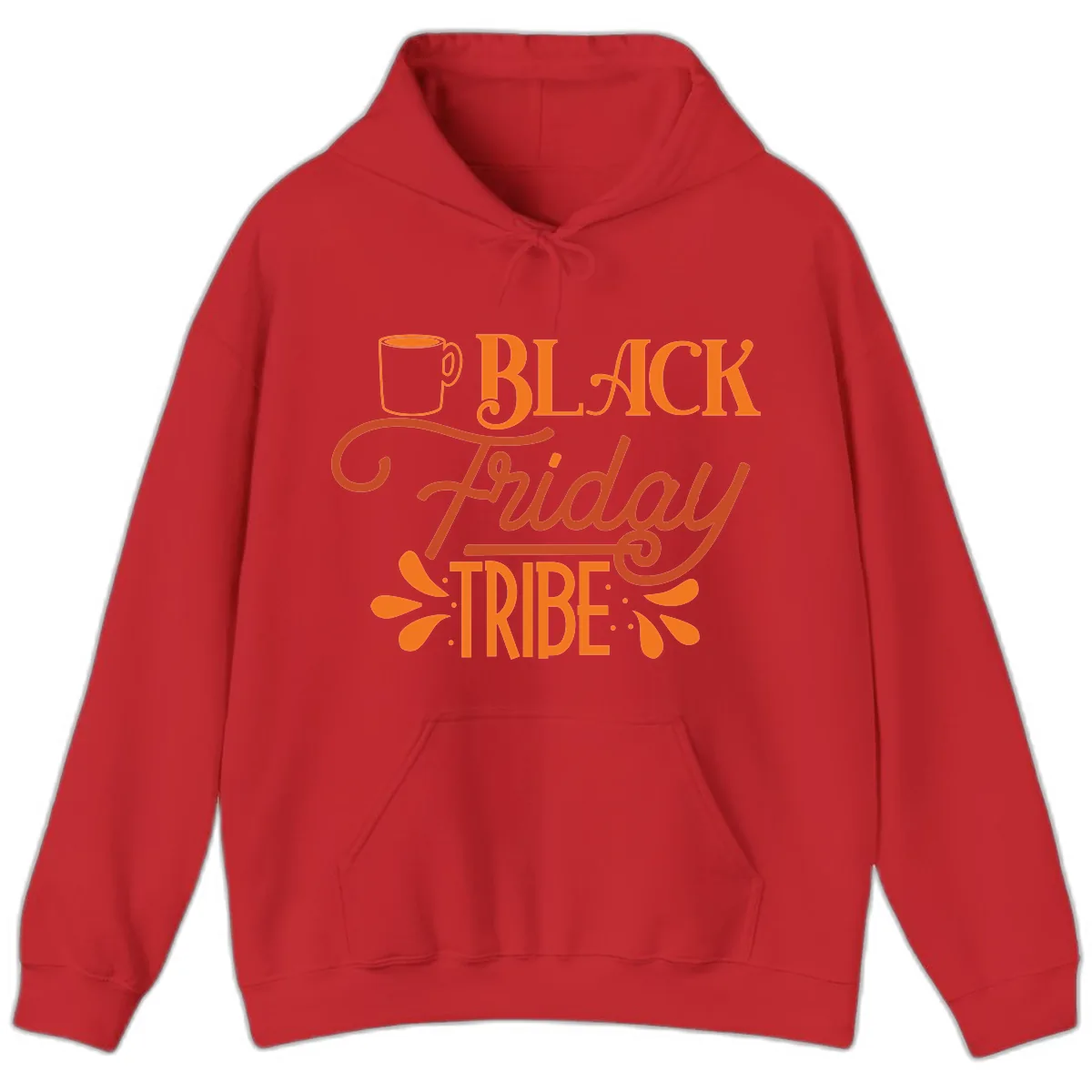 Black Friday Tribe Coffee Mug Design Hoodie in Red