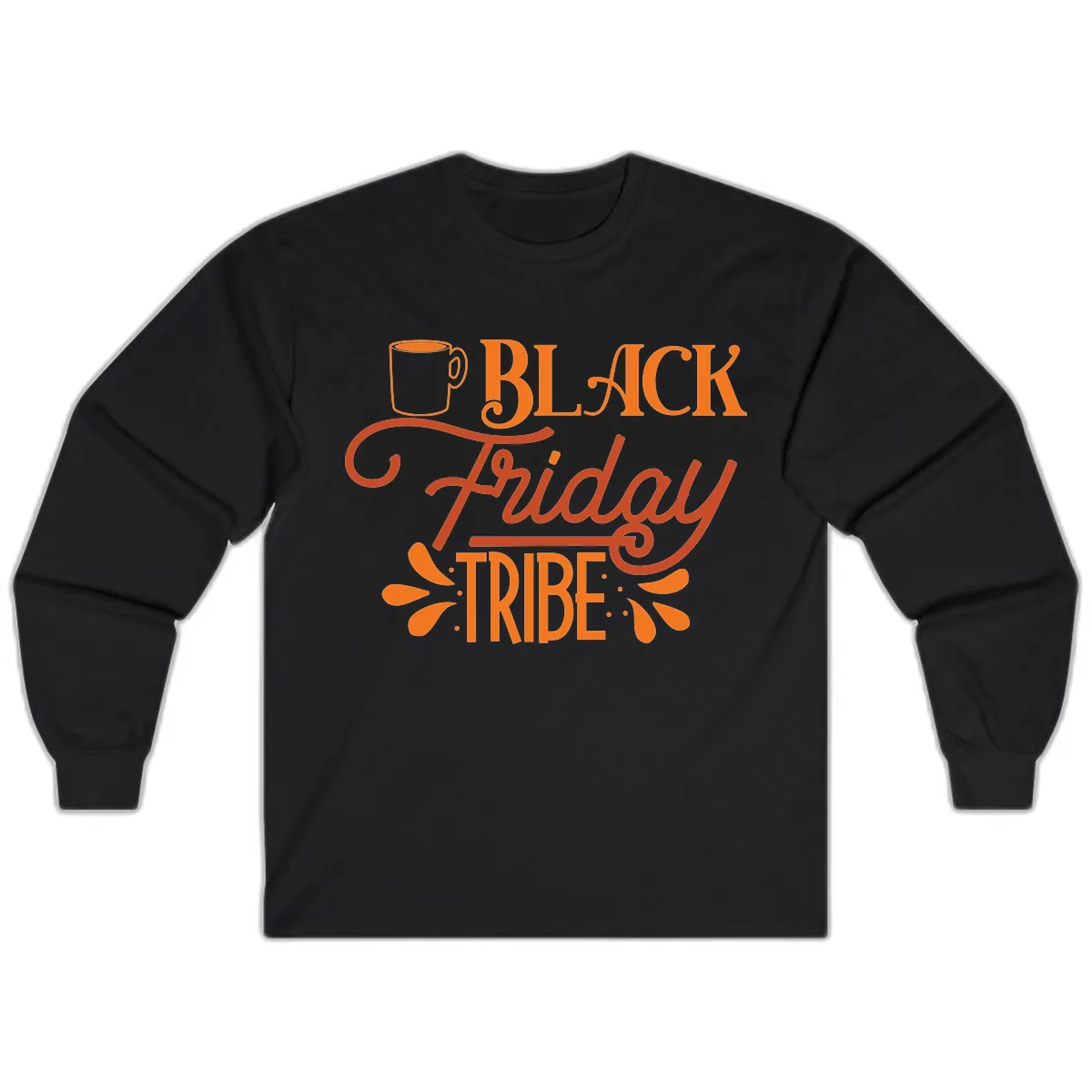 Black Friday Tribe Coffee Mug Design Long Sleeve in Black