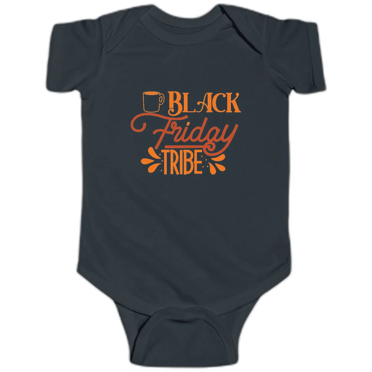 Black Friday Tribe Coffee Mug Design Baby Onesie in Black