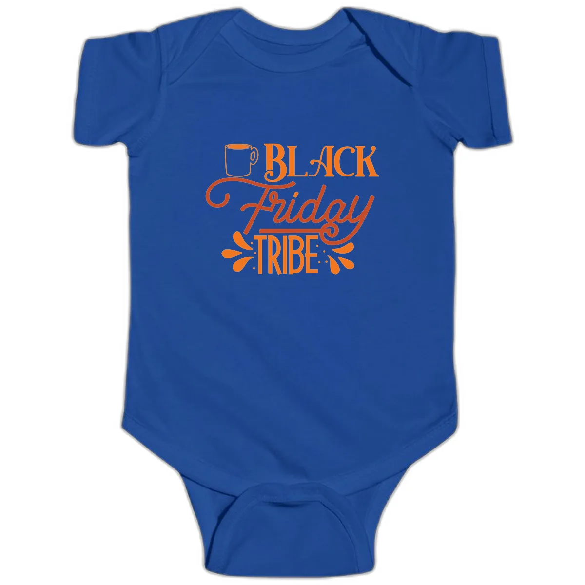Black Friday Tribe Coffee Mug Design Baby Onesie in Royal