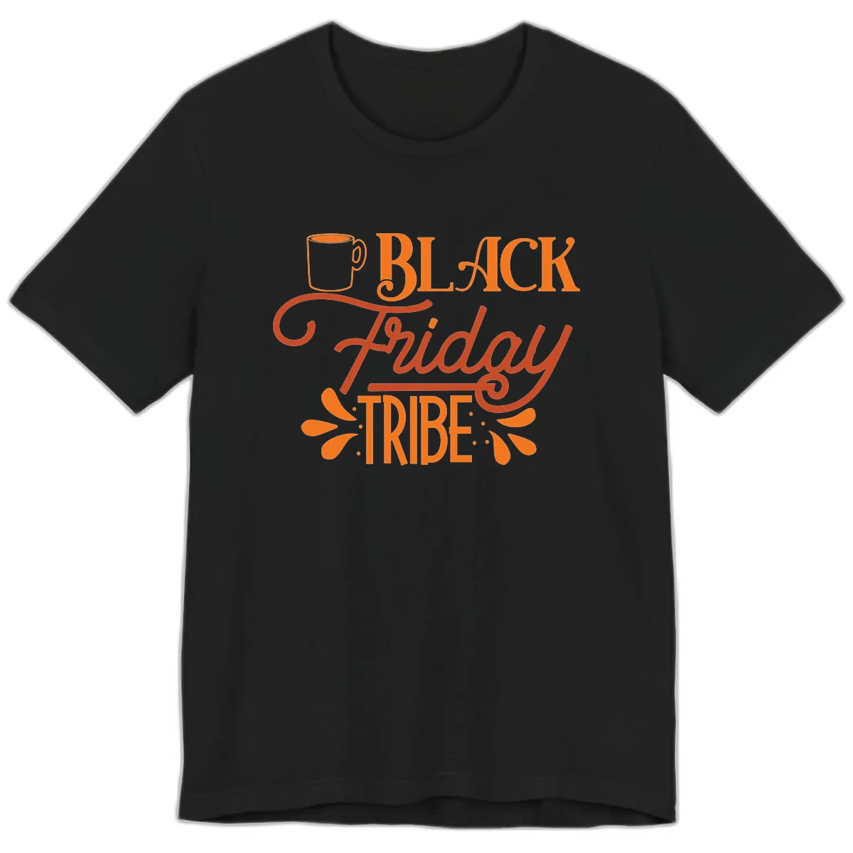 Black Friday Tribe Coffee Mug Design Premium T-Shirt in Black