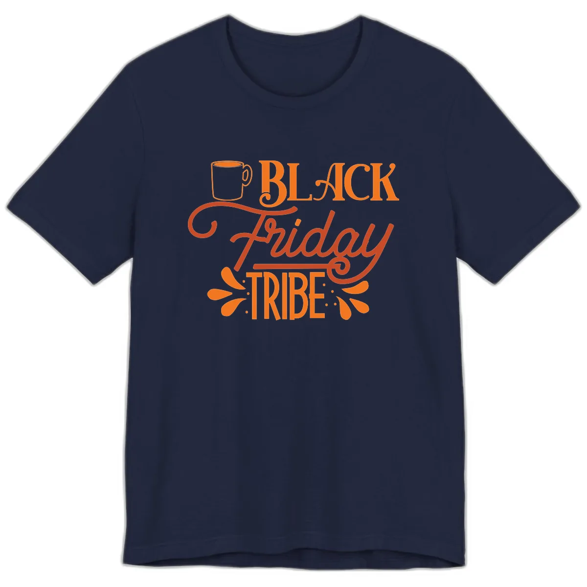 Black Friday Tribe Coffee Mug Design Premium T-Shirt in Navy