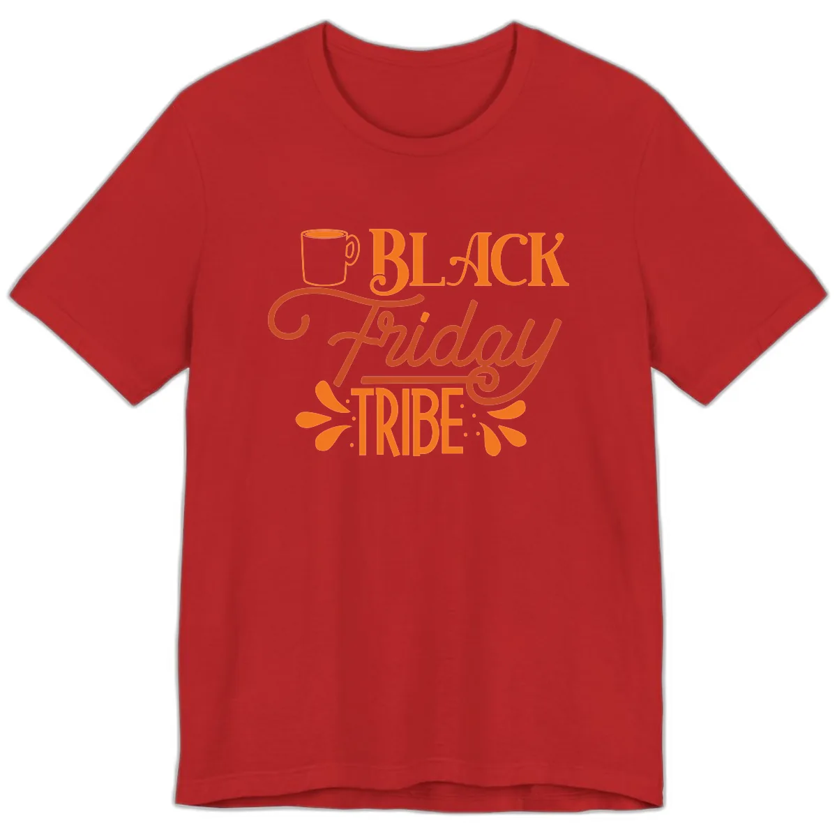 Black Friday Tribe Coffee Mug Design Premium T-Shirt in Red