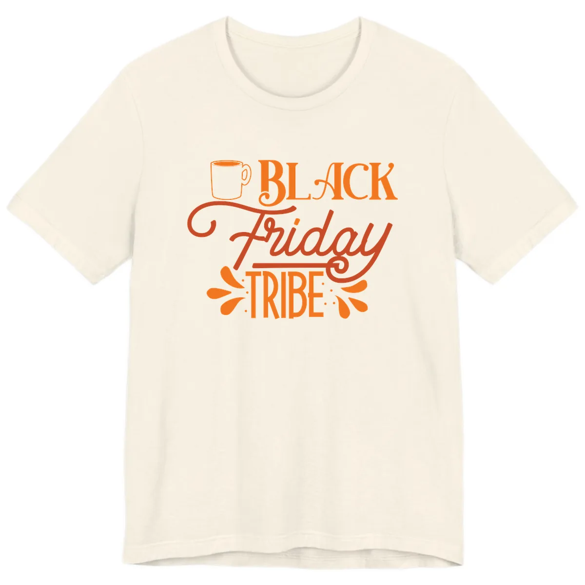 Black Friday Tribe Coffee Mug Design Premium T-Shirt in Natural