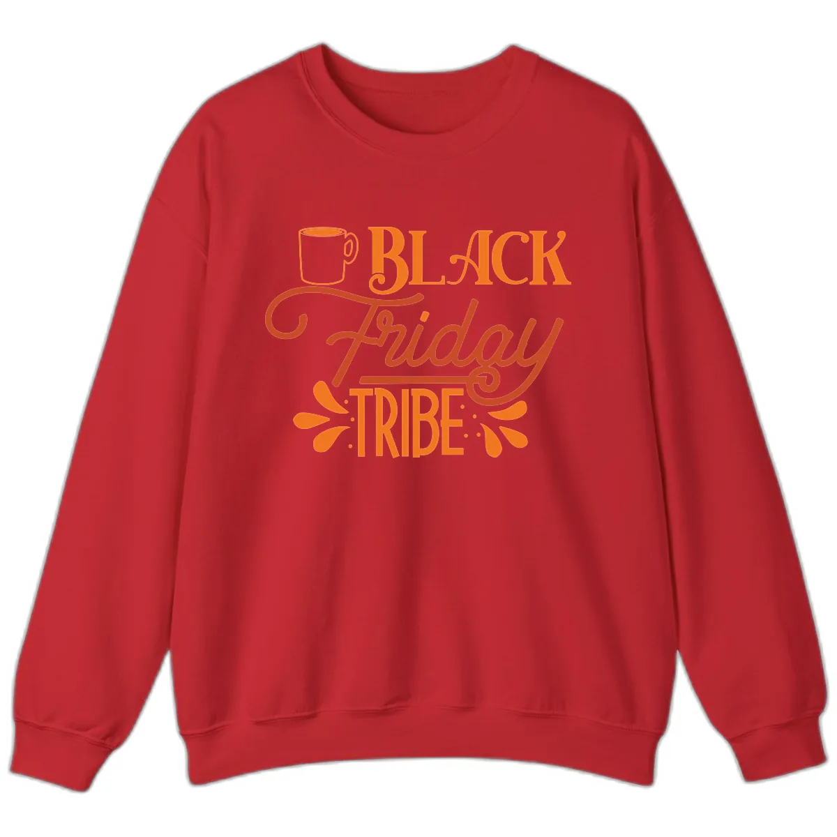 Black Friday Tribe Coffee Mug Design Sweatshirt in Red
