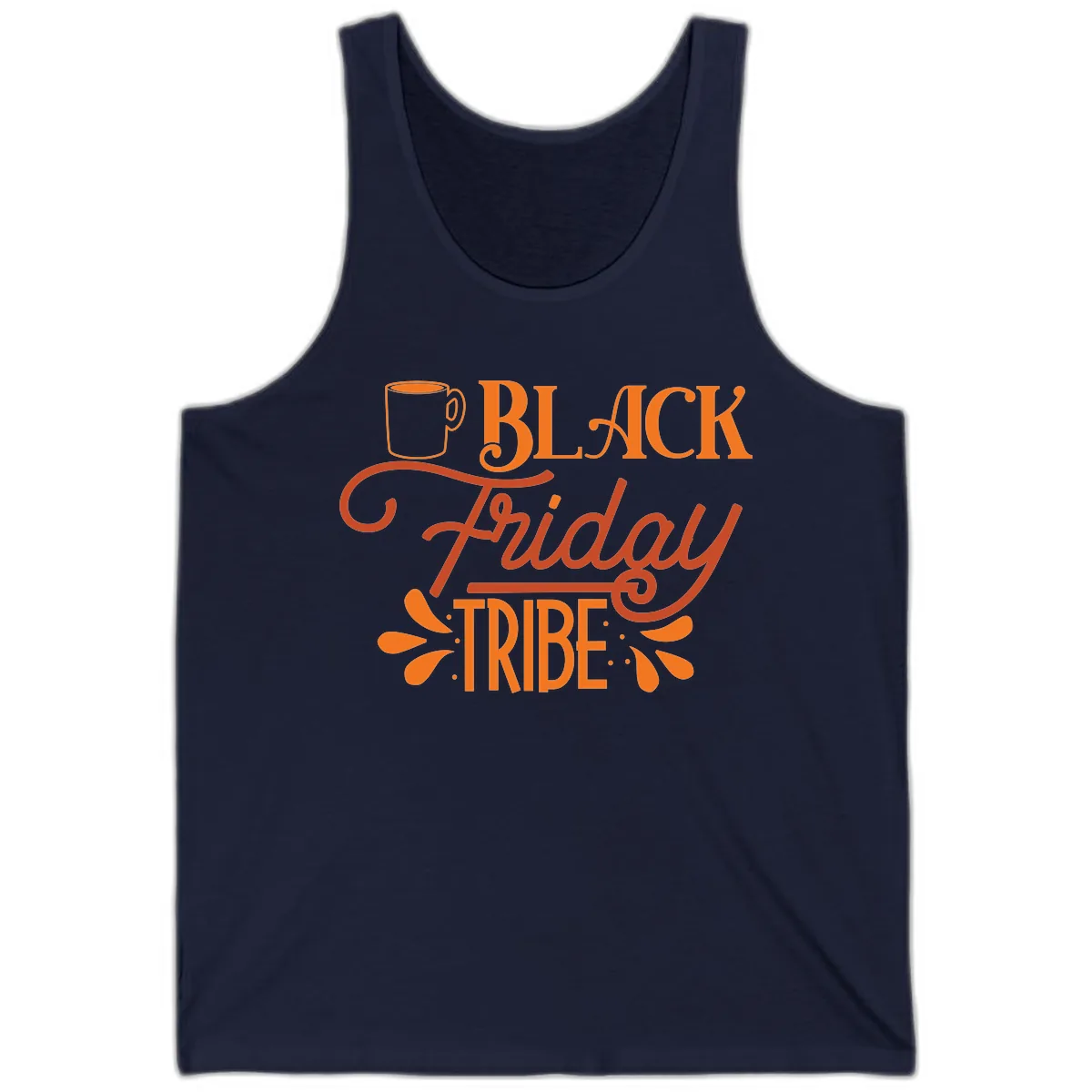 Black Friday Tribe Coffee Mug Design Tank in Navy