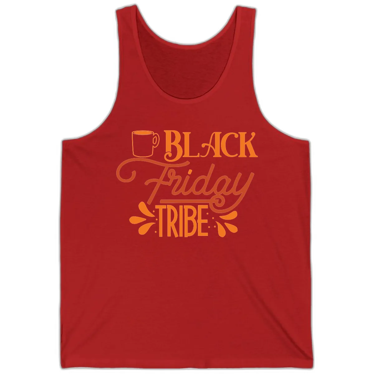 Black Friday Tribe Coffee Mug Design Tank in Red