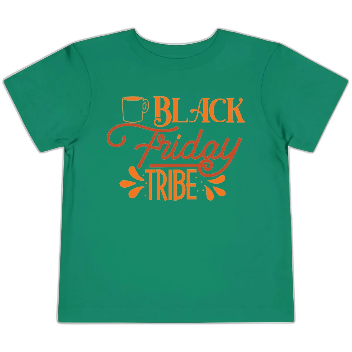 Black Friday Tribe Coffee Mug Design Toddler T-Shirt in Kelly