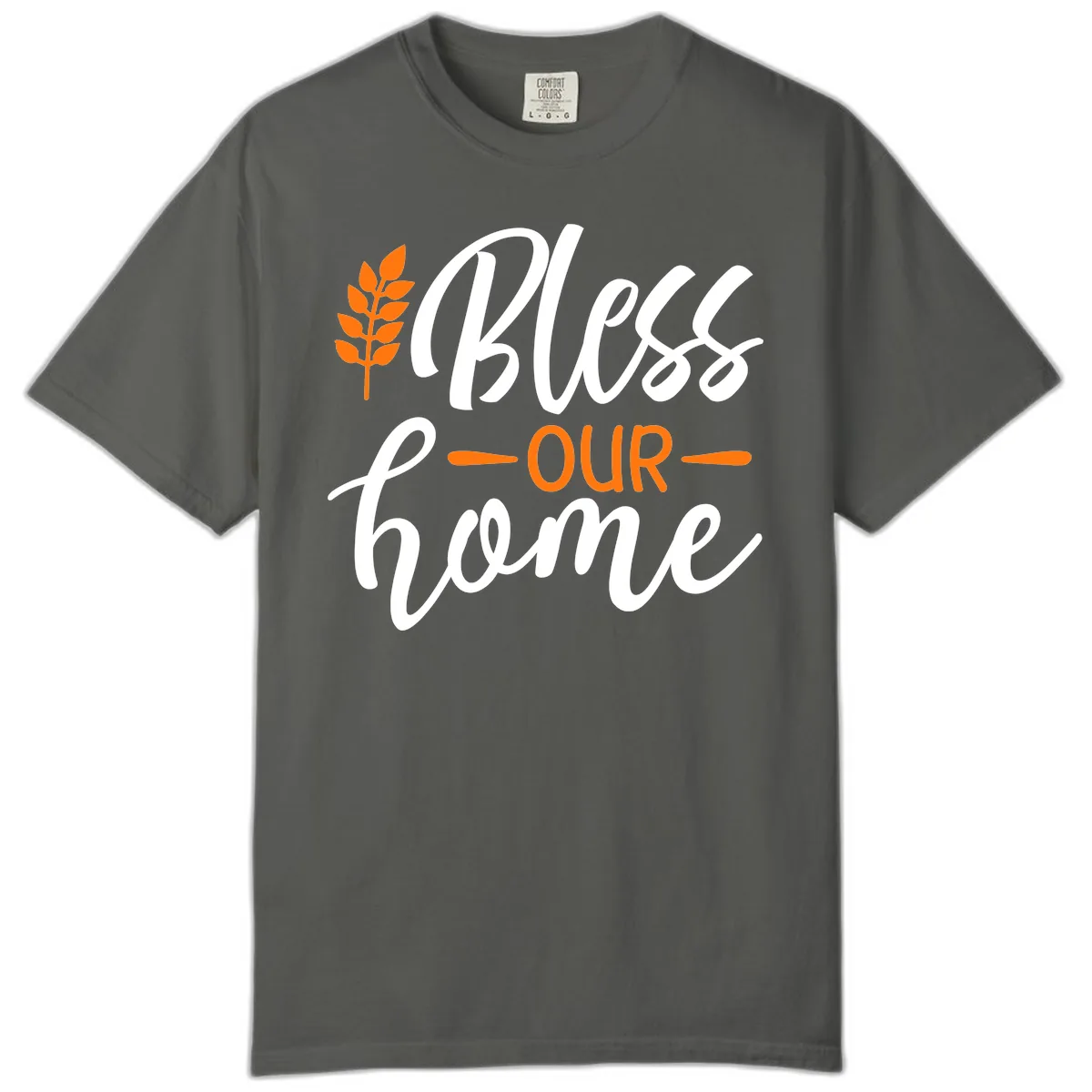 Bless Our Home Autumn Wheat Design Comfort Color in Pepper