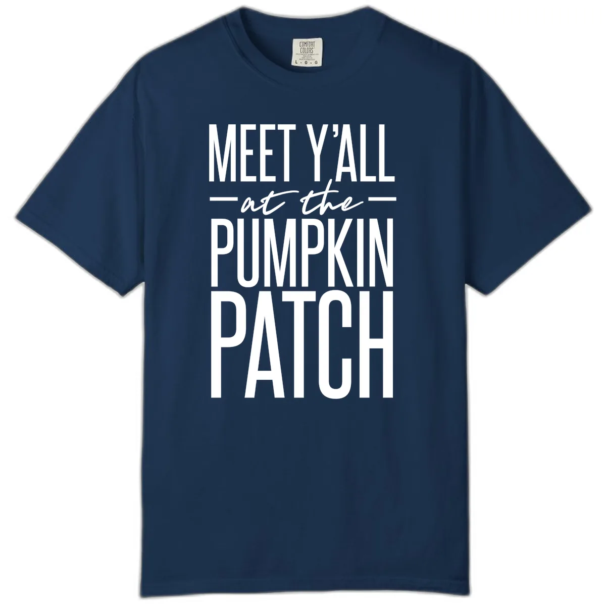 Meet Y'all At The Pumpkin Patch Comfort Color in Navy