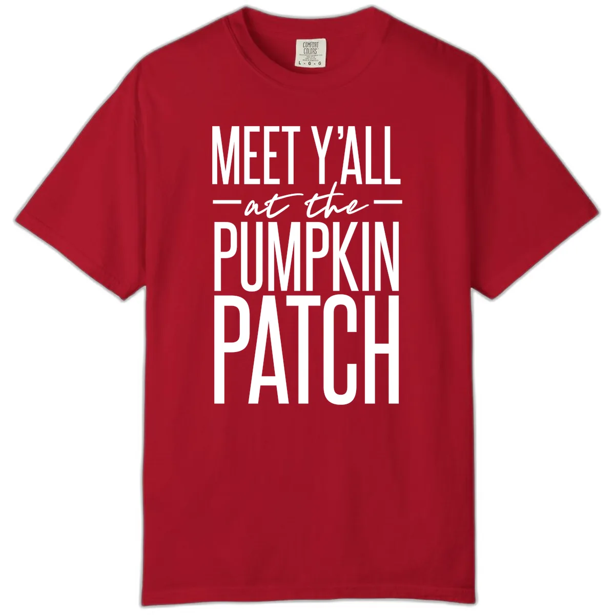 Meet Y'all At The Pumpkin Patch Comfort Color in Red