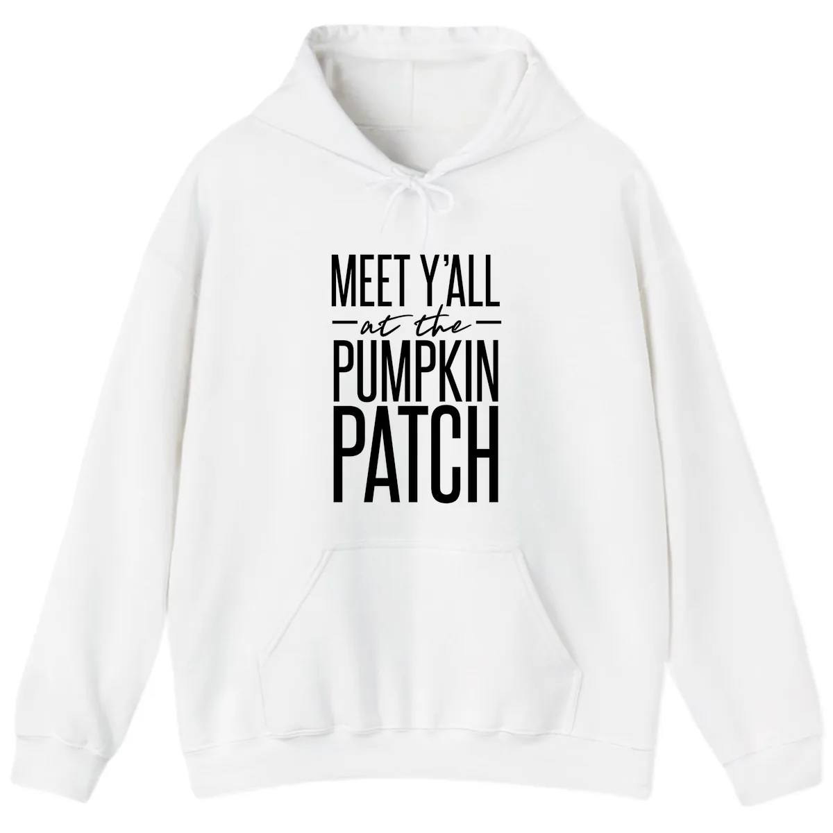 Meet Y'all At The Pumpkin Patch Hoodie in White