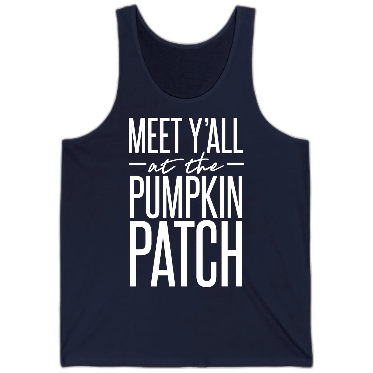 Meet Y'all At The Pumpkin Patch Tank in Navy