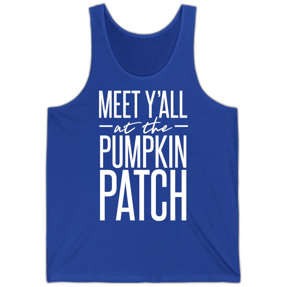 Meet Y'all At The Pumpkin Patch Tank in True Royal