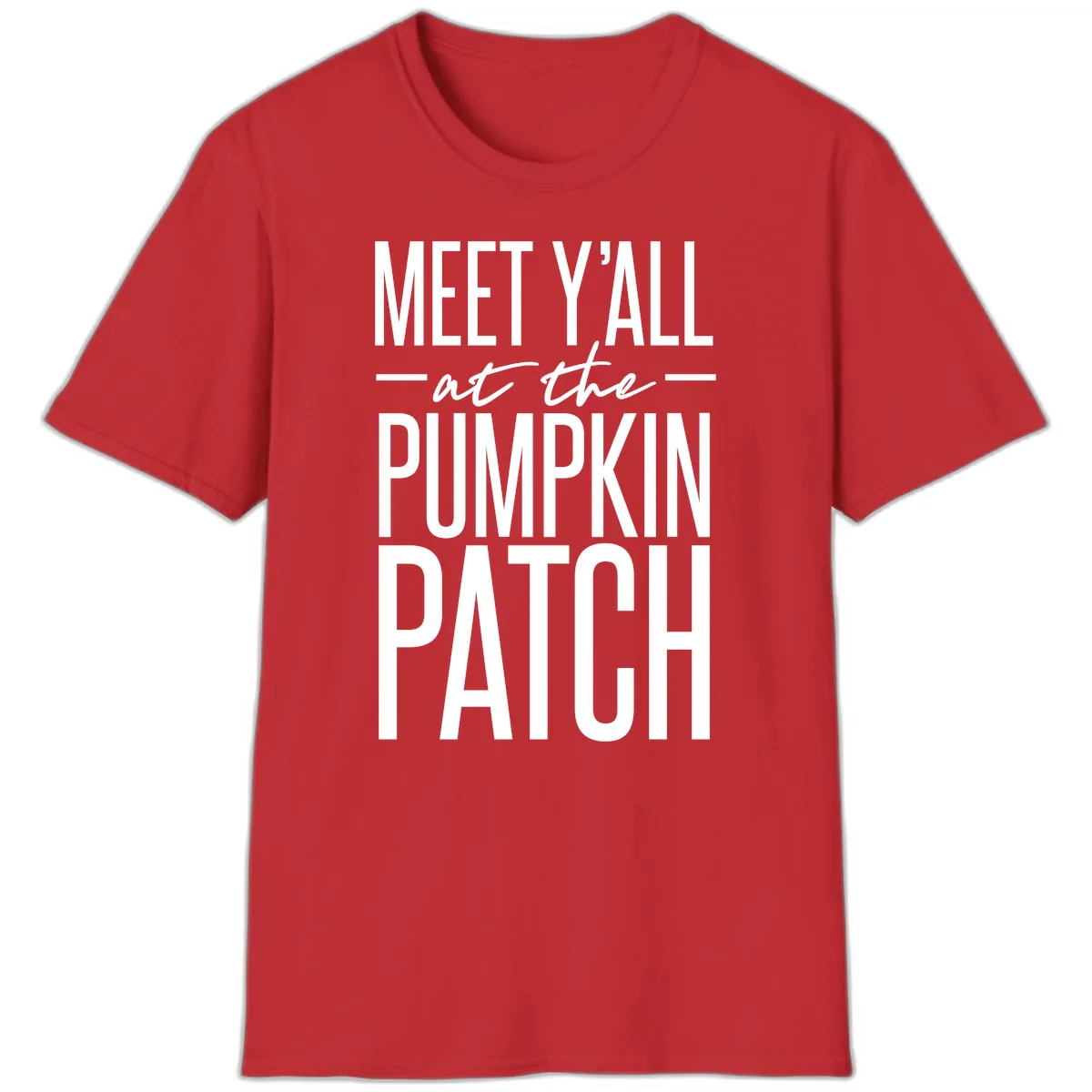 Meet Y'all At The Pumpkin Patch T-Shirt in Red